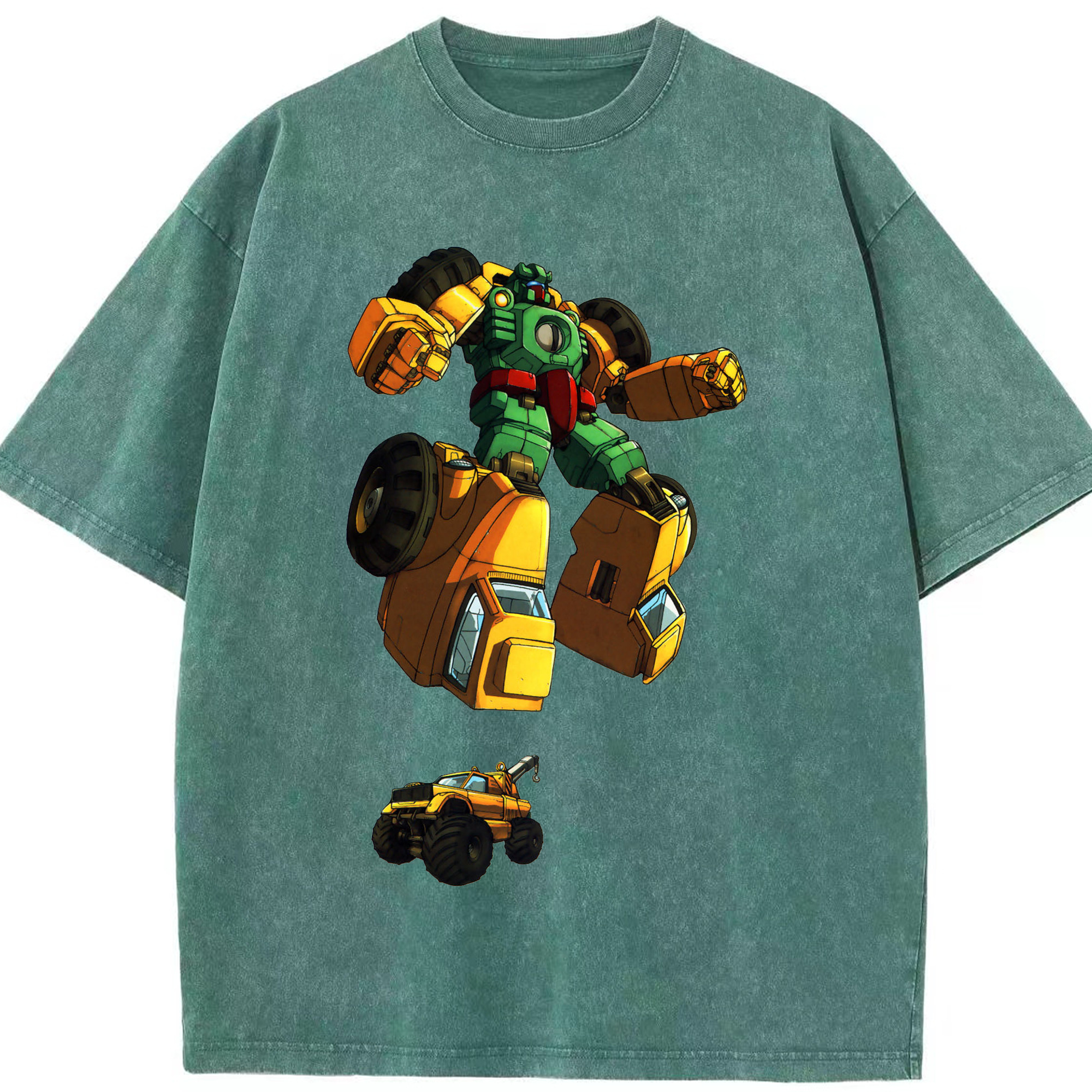 （画像用）  綿100% ヴィンテージ風 半袖Tシャツ（フロントプリント）